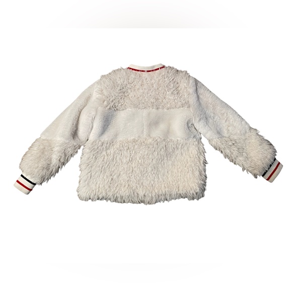 Girl’s faux fur bomber jacket - size S (7/8) - Picture 5 of 7